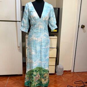 Never Fully Dressed Cloudy Sky Maxi Dress